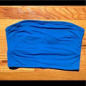 Aerie blue bandeau bikini top